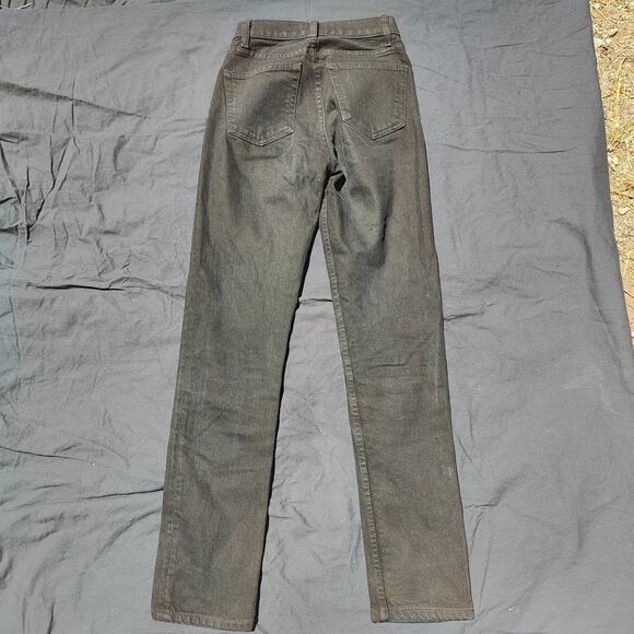 Reformation Liza‎ High Rise Straight Jeans Womens 23 Black Preppy Zip Fly - Picture 5 of 9